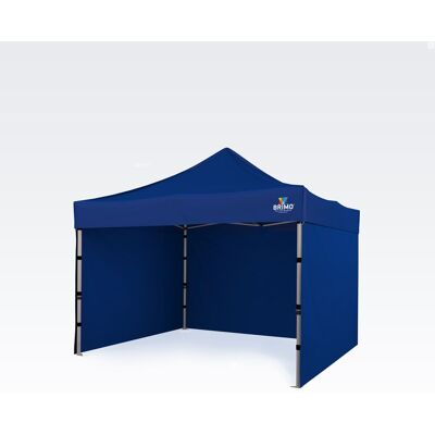 BRIMO Premium Partytelt 3x3m Aluminium Højeste Holdbarhed - Med 3 Vægge - Blå 70% polyester, 30% PVC BRIMO Premium Partytelt 3x3m Aluminium Højeste Holdbarhed - Med 3 Vægge - Blå 70% polyester, 30% PVC