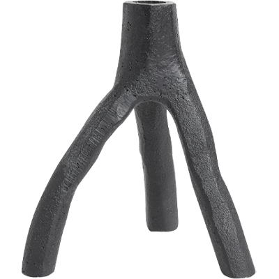 Muubs Aion Lysestage I Støbejern - 17 Cm Muubs Aion Lysestage I Støbejern - 17 Cm