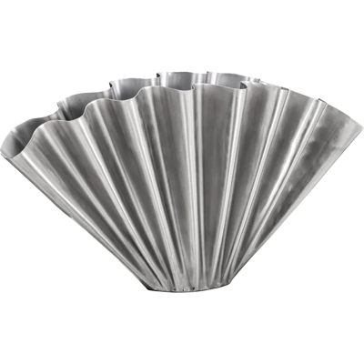 House Doctor Flood Vase Stor (Højde 30 Cm) - Børstet Sølv House Doctor Flood Vase Stor (Højde 30 Cm) - Børstet Sølv