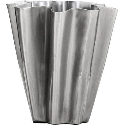 House Doctor Flood Vase Lille (Højde 13 Cm) - Børstet Sølv House Doctor Flood Vase Lille (Højde 13 Cm) - Børstet Sølv