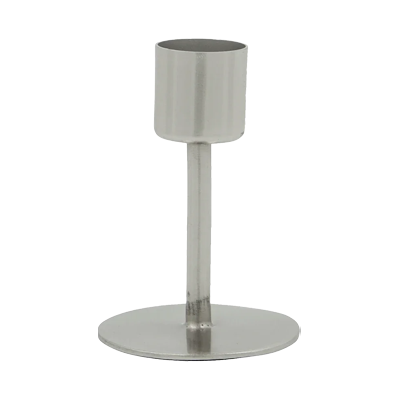House Doctor Anit Lysestage 7 Cm - Børstet Sølv House Doctor Anit Lysestage 7 Cm - Børstet Sølv