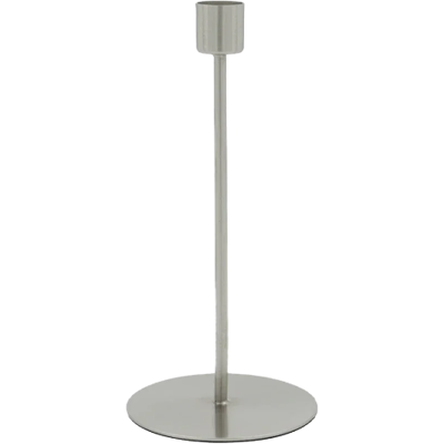 House Doctor Anit Lysestage 20 Cm I Jern, Børstet Sølv Finish House Doctor Anit Lysestage 20 Cm I Jern, Børstet Sølv Finish