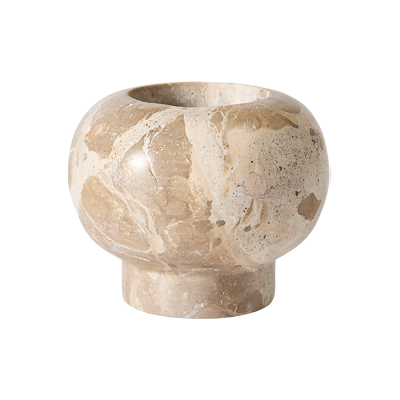 Muubs Vita Fyrfadsstage Seashell, Ø7,5xh6,5 Cm, Marmor Muubs Vita Fyrfadsstage Seashell, Ø7,5xh6,5 Cm, Marmor