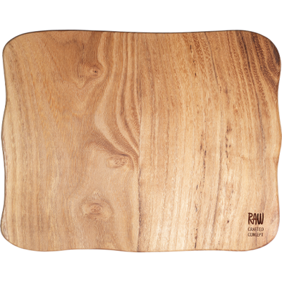 Aida Raw Teak Skærebræt - Organisk Form - 32x24 cm Aida Raw Teak Skærebræt - Organisk Form - 32x24 cm
