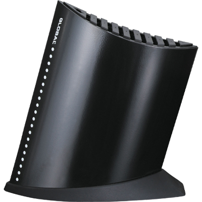 Global Sort Knivblok 9+1 (Gkb-52/cb), Rustfrit Stål, Til 9 Knive Global Sort Knivblok 9+1 (Gkb-52/cb), Rustfrit Stål, Til 9 Knive