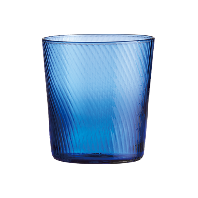 Aida Raw Unique Swirl Vandglas - Mørkeblå Aida Raw Unique Swirl Vandglas - Mørkeblå