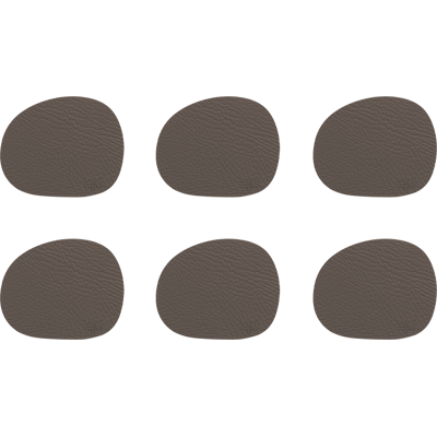 Aida Raw Buffalo Coasters Glasbrikker 6-Pak - Clay Aida Raw Buffalo Coasters Glasbrikker 6-Pak - Clay