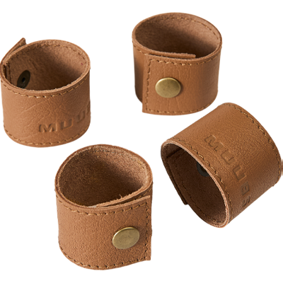 Muubs Camou Servietring 4 Stk, Brun/camel Bøffellæder Muubs Camou Servietring 4 Stk, Brun/camel Bøffellæder