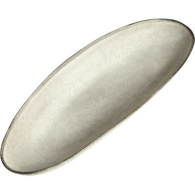 Muubs Mame Langt Ovalt Fad 36,5 Cm, Østers Muubs Mame Langt Ovalt Fad 36,5 Cm, Østers