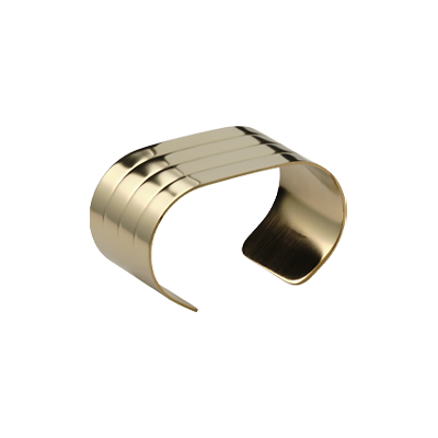 Aida Raw Servietring 4-Pak - Champagne Guld Aida Raw Servietring 4-Pak - Champagne Guld