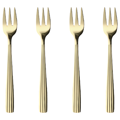 Aida Raw Kagegafler 4-Pak - Champagne Guld Aida Raw Kagegafler 4-Pak - Champagne Guld