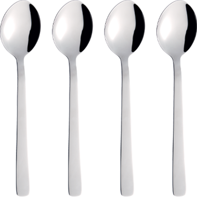 Aida Raw Spiseske 4-Pak - Blank Stål Aida Raw Spiseske 4-Pak - Blank Stål