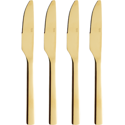 Aida Raw Kniv 4-Pak - Guld Aida Raw Kniv 4-Pak - Guld