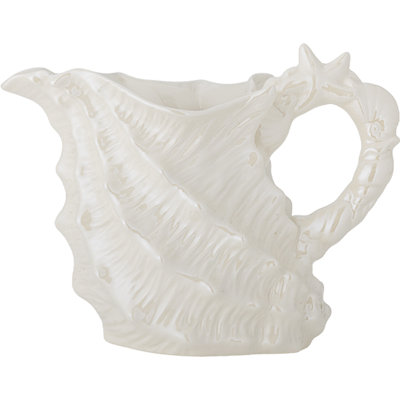 Bloomingville Shellie Kande 1 Liter Hvid Stentøj Bloomingville Shellie Kande 1 Liter Hvid Stentøj