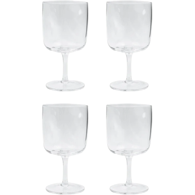 House Doctor Sand Vinglas (4 Stk) 30 Cl - Mundblæste Glas, Højde 16 Cm House Doctor Sand Vinglas (4 Stk) 30 Cl - Mundblæste Glas, Højde 16 Cm