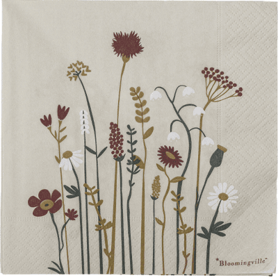 Bloomingville Paige Serviet 33x33 Cm, 20 Stk I Fsc Certificeret Papir Bloomingville Paige Serviet 33x33 Cm, 20 Stk I Fsc Certificeret Papir