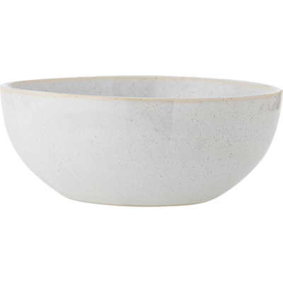 Bloomingville Addison Skål Ø22,5 Cm Serveringsskål I Hvidt Stentøj Bloomingville Addison Skål Ø22,5 Cm Serveringsskål I Hvidt Stentøj