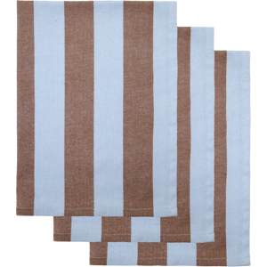 House Doctor Cook Viskestykke 3-Pak, 100% Bomuld 75x55 Cm, Lyseblå/brun House Doctor Cook Viskestykke 3-Pak, 100% Bomuld 75x55 Cm, Lyseblå/brun