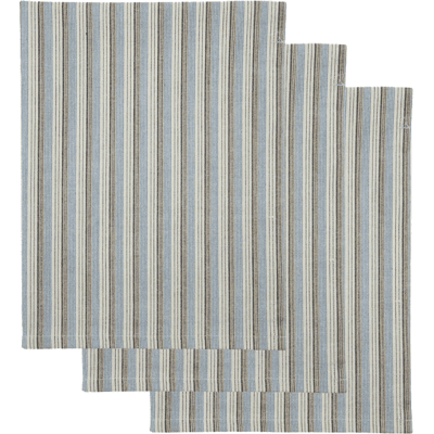 House Doctor Cook Viskestykke 3-Pak, 100% Bomuld 75x55 Cm, Blå/sand House Doctor Cook Viskestykke 3-Pak, 100% Bomuld 75x55 Cm, Blå/sand