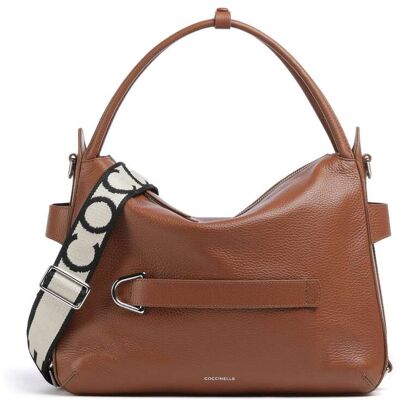 Coccinelle Gretel Ribbon Læder Hobo-taske brun Coccinelle Gretel Ribbon Læder Hobo-taske brun