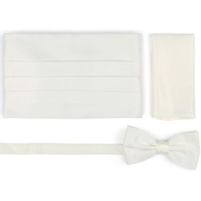 Suitable Cummerbund Slips Pochet Sæt Hvid Off-white Suitable Cummerbund Slips Pochet Sæt Hvid Off-white