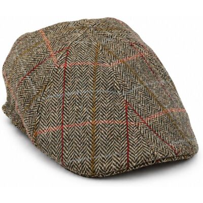Suitable Flat Cap Wool Check Grøn Suitable Flat Cap Wool Check Grøn