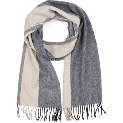 Profuomo Tørklæde Uld Stripes Flerfarvet Beige Blå Brun Profuomo Tørklæde Uld Stripes Flerfarvet Beige Blå Brun