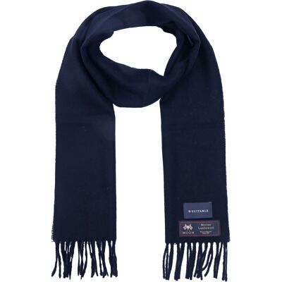 Suitable tørklæde i merinould navy Mørkeblå Suitable tørklæde i merinould navy Mørkeblå