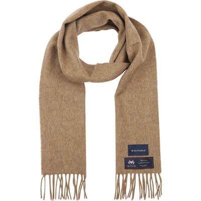 Suitable tørklæde Rutet i merinould, beige Beige Suitable tørklæde Rutet i merinould, beige Beige