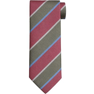 Suitable Slips Silke Triple Stripe Grøn Lyserød Flerfarvet Suitable Slips Silke Triple Stripe Grøn Lyserød Flerfarvet