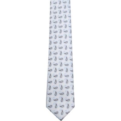 Suitable slips i silke med paisley, lyseblå Blå Lyseblå Suitable slips i silke med paisley, lyseblå Blå Lyseblå
