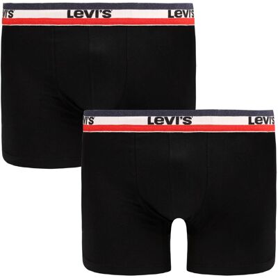 Levi's Boxershorts 2-pak Sort måle M Levi's Boxershorts 2-pak Sort måle M