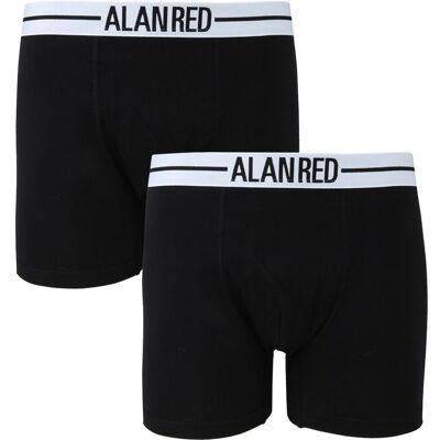 Alan Red boxershorts sort 2-pak Sort måle M Alan Red boxershorts sort 2-pak Sort måle M