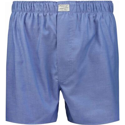 Steppin' Out boxershorts i oxford, blå Blå måle S Steppin' Out boxershorts i oxford, blå Blå måle S