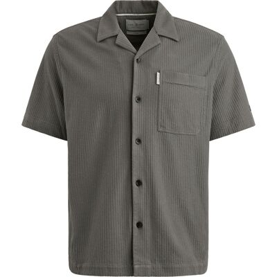 Cast Iron Kortærmet Skjorte Jersey Struktur Brun Taupe Grå måle S Cast Iron Kortærmet Skjorte Jersey Struktur Brun Taupe Grå måle S