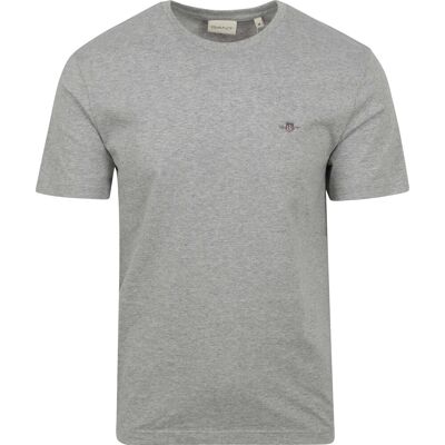 GANT T-shirt Shield logo grå Grå måle L GANT T-shirt Shield logo grå Grå måle L