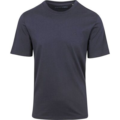 Scotch and Soda basis-t-shirt, marineblå Blå Mørkeblå måle S Scotch and Soda basis-t-shirt, marineblå Blå Mørkeblå måle S