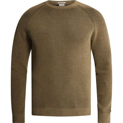 Cast Iron Pullover Høj Hals Walnut Brun måle XXL Cast Iron Pullover Høj Hals Walnut Brun måle XXL