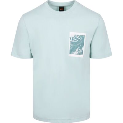 Boss T-shirt Te Board Aqua Blå Lyseblå Turkis Grøn måle M Boss T-shirt Te Board Aqua Blå Lyseblå Turkis Grøn måle M