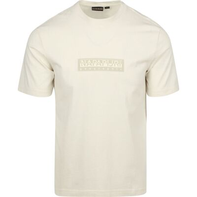 Napapijri T-shirt Logo Off White Hvid Off-white måle XL Napapijri T-shirt Logo Off White Hvid Off-white måle XL