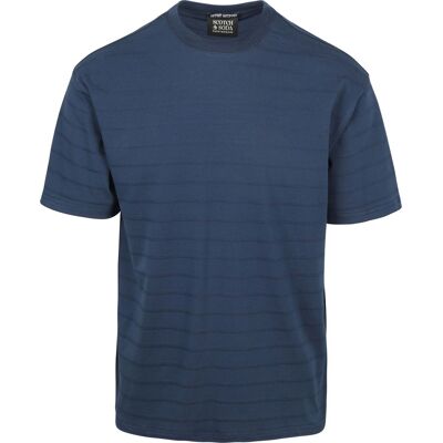 Scotch and Soda Scotch & Soda Struktureret T-shirt Marineblå Blå Mørkeblå måle M Scotch and Soda Scotch & Soda Struktureret T-shirt Marineblå Blå Mørkeblå måle M