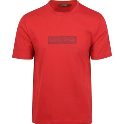 Napapijri T-shirt Logo Rød måle L Napapijri T-shirt Logo Rød måle L