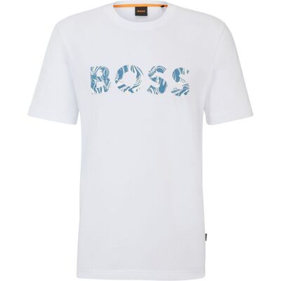 T-shirt Bossocean Hvid måle XXL T-shirt Bossocean Hvid måle XXL
