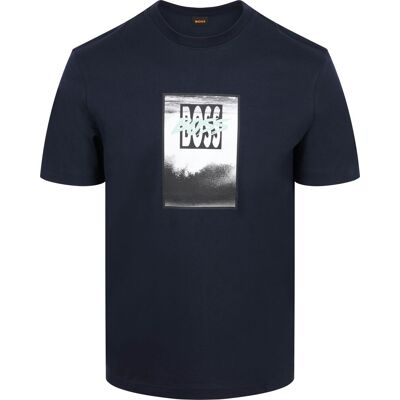 Boss T-shirt Te DJ Marineblå Blå Mørkeblå måle XL Boss T-shirt Te DJ Marineblå Blå Mørkeblå måle XL