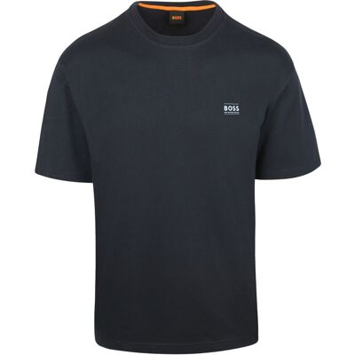 Boss T-shirt Tee Move Mørkeblå måle M Boss T-shirt Tee Move Mørkeblå måle M