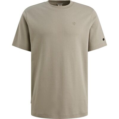 Cast Iron T-shirt Aluminum Beige Brun måle M Cast Iron T-shirt Aluminum Beige Brun måle M