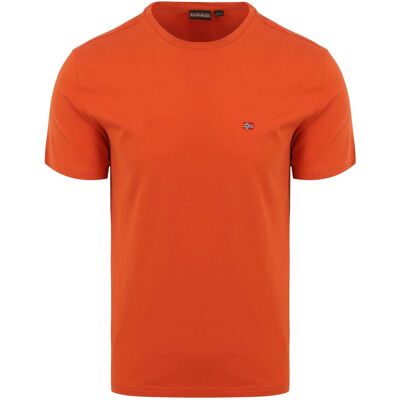 Napapijri Salis T-shirt i orange Orange måle XXL Napapijri Salis T-shirt i orange Orange måle XXL