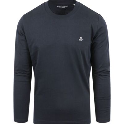 Marc O'Polo Langærmet T-shirt i Marineblå Blå Mørkeblå måle XL Marc O'Polo Langærmet T-shirt i Marineblå Blå Mørkeblå måle XL