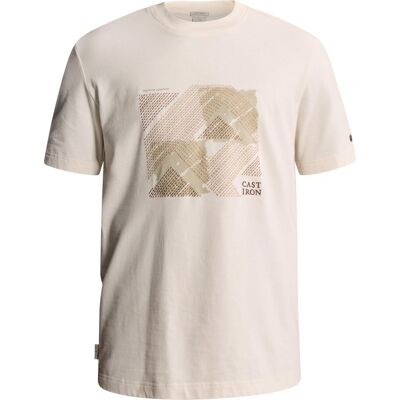 Cast Iron T-shirt Print White Down Off-white Hvid måle M Cast Iron T-shirt Print White Down Off-white Hvid måle M