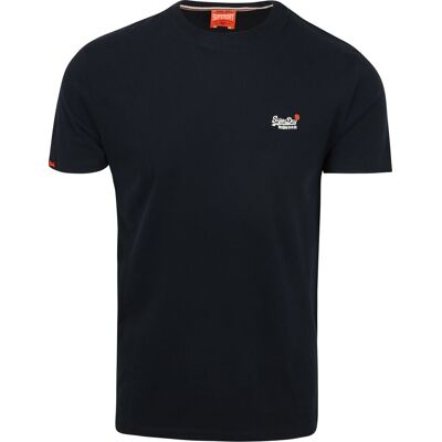 Superdry Essential T-Shirt Navy Blå Mørkeblå måle XXL Superdry Essential T-Shirt Navy Blå Mørkeblå måle XXL